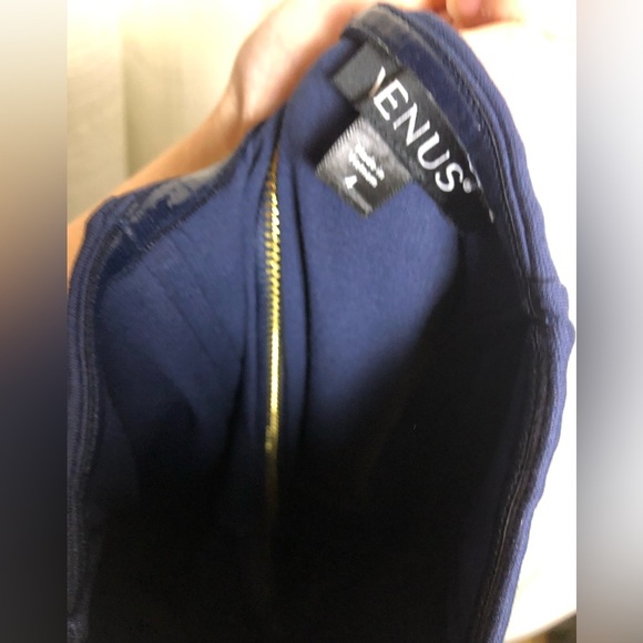 VENUS Navy Blue Strapless Jumpsuit - Picture 11 of 16